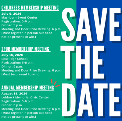 Save the Date - Membership Meetings